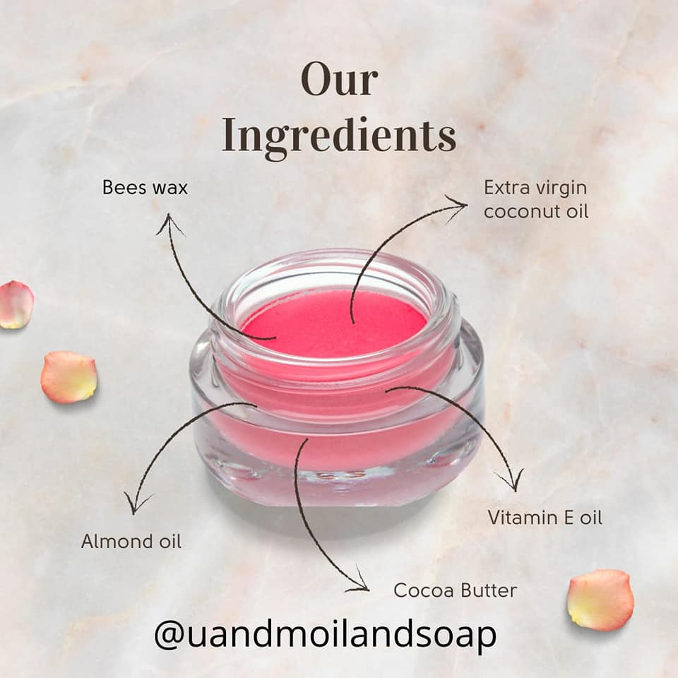 Lip Balm - for dull and dry lips - 25gm - U&M Herbals - Image 2