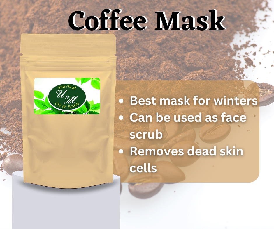 Coffee Mask - skin exfoliator - 50gm - U&M Herbals - Image 2