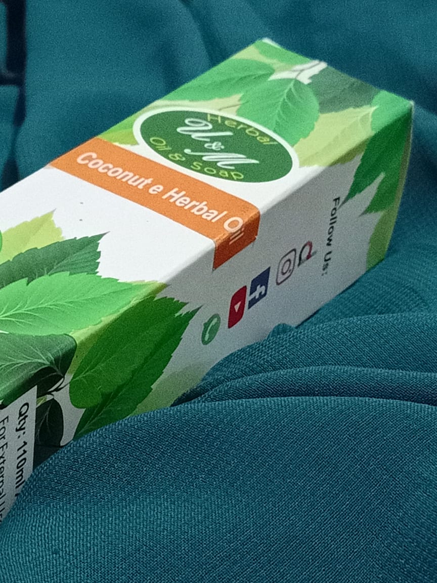 Coconut-E-Herbal Oil - for silky and smooth hairs - U&M Herbals - Image 4