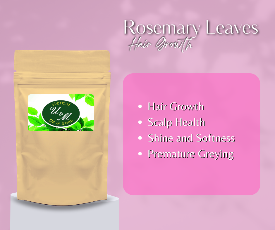 Rosemary Leaves - Hair growth - 50gm - U&M Herbals - Image 2